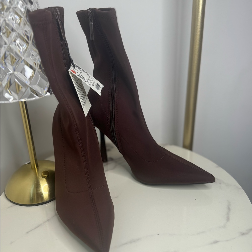 Zara Elegant Brown Women's Ankle Boots